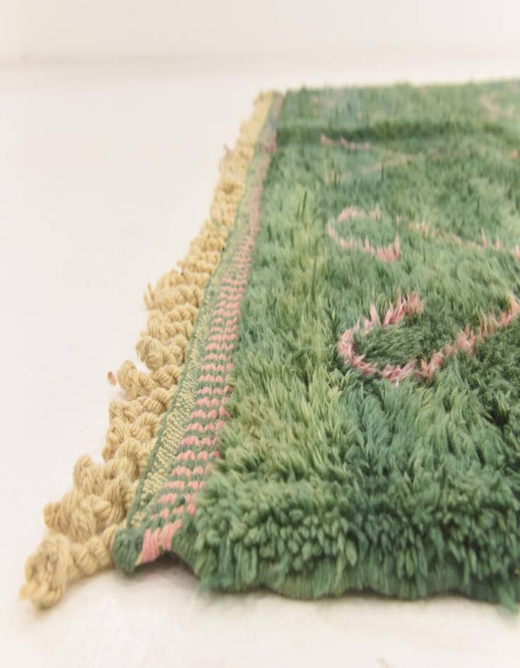 Detail image of  6' 5 x 10' 2  Hand Knotted Moroccan Wool Rug