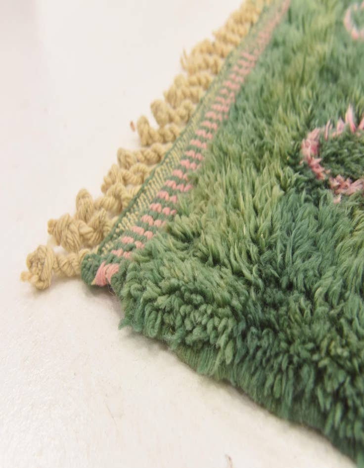 Detail image of  6' 5 x 10' 2  Hand Knotted Moroccan Wool Rug