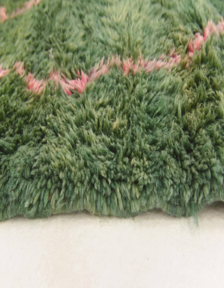 Detail image of  6' 5 x 10' 2  Hand Knotted Moroccan Wool Rug