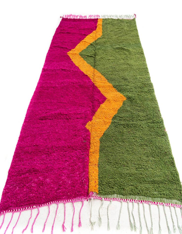 Detail image of  7' x 10'  Hand Knotted Moroccan Wool Rug