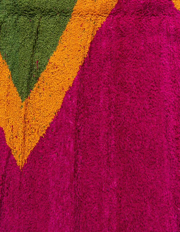 Detail image of  7' x 10'  Hand Knotted Moroccan Wool Rug