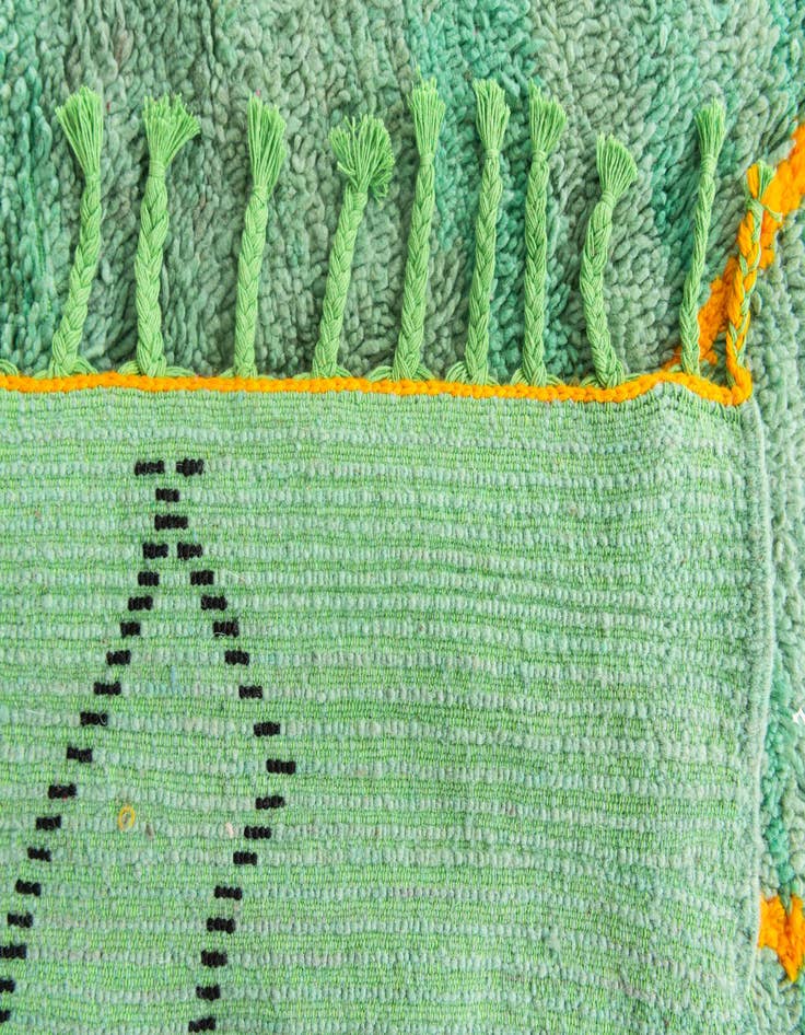 Detail image of  6' 9 x 9' 4  Hand Knotted Moroccan Wool Rug