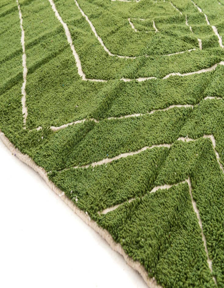 Detail image of  6' 10 x 10' 2  Hand Knotted Moroccan Wool Rug