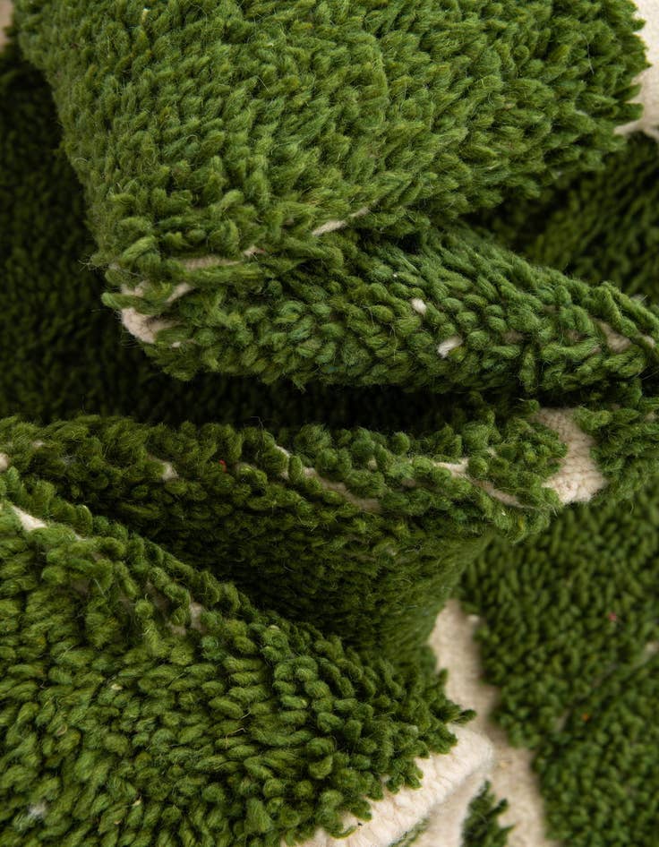 Detail image of  6' 10 x 10' 2  Hand Knotted Moroccan Wool Rug