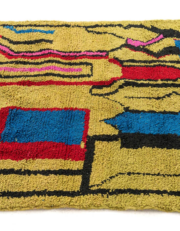 Detail image of  5' x 8' 6  Hand Knotted Moroccan Wool Rug