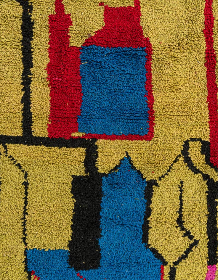 Detail image of  5' x 8' 6  Hand Knotted Moroccan Wool Rug