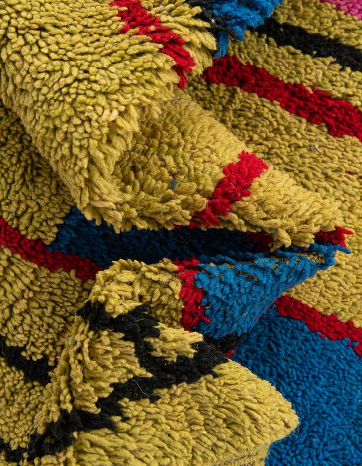 Detail image of  5' x 8' 6  Hand Knotted Moroccan Wool Rug