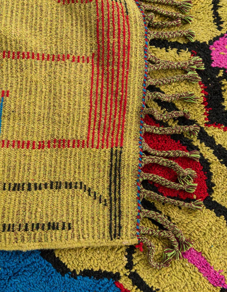 Detail image of  5' x 8' 6  Hand Knotted Moroccan Wool Rug