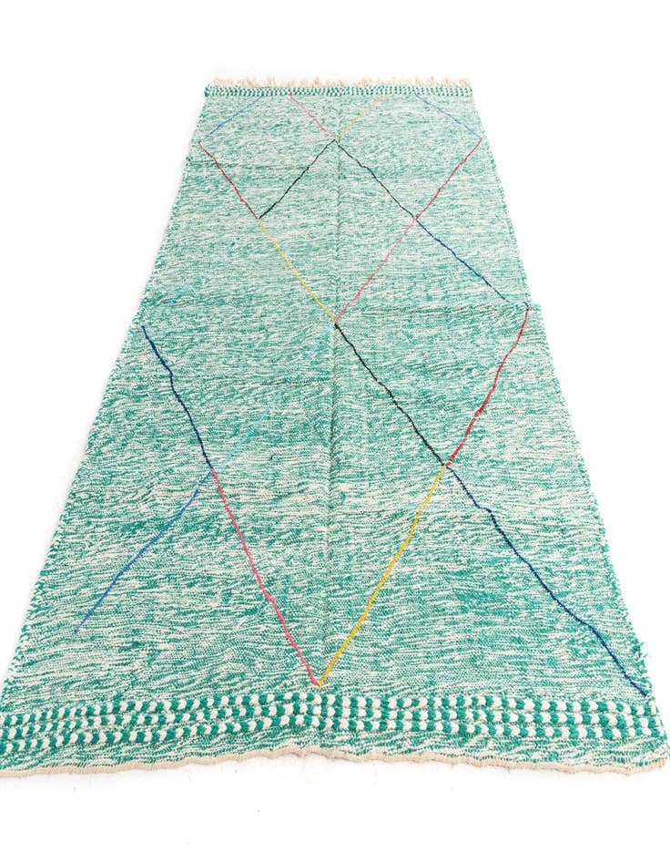 Detail image of  6' 5 x 9' 6  Hand Knotted Moroccan Wool Rug