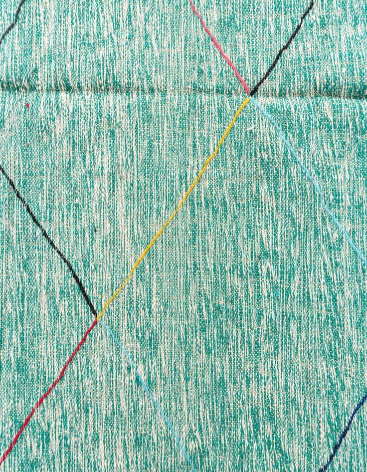 Detail image of  6' 5 x 9' 6  Hand Knotted Moroccan Wool Rug