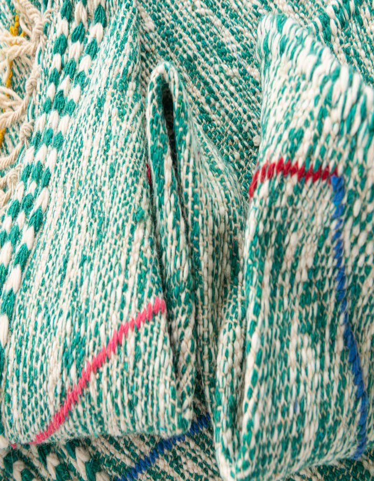 Detail image of  6' 5 x 9' 6  Hand Knotted Moroccan Wool Rug