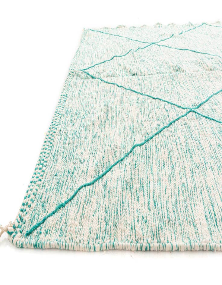 Detail image of  8' 10 x 12' 9  Hand Knotted Moroccan Wool Rug