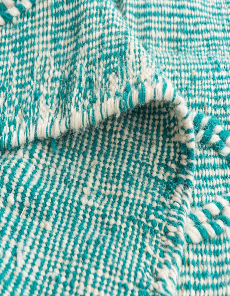 Detail image of  6' 3 x 10' 9  Hand Knotted Moroccan Wool Rug