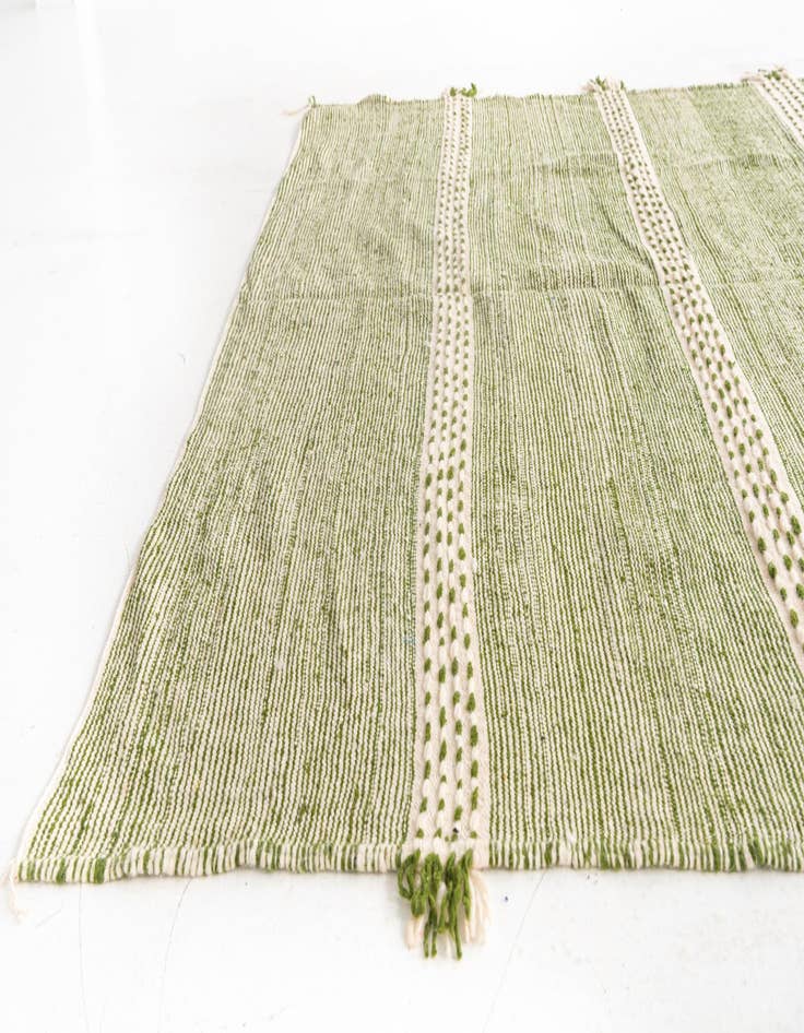 Detail image of  6' 6 x 10'  Hand Knotted Moroccan Wool Rug