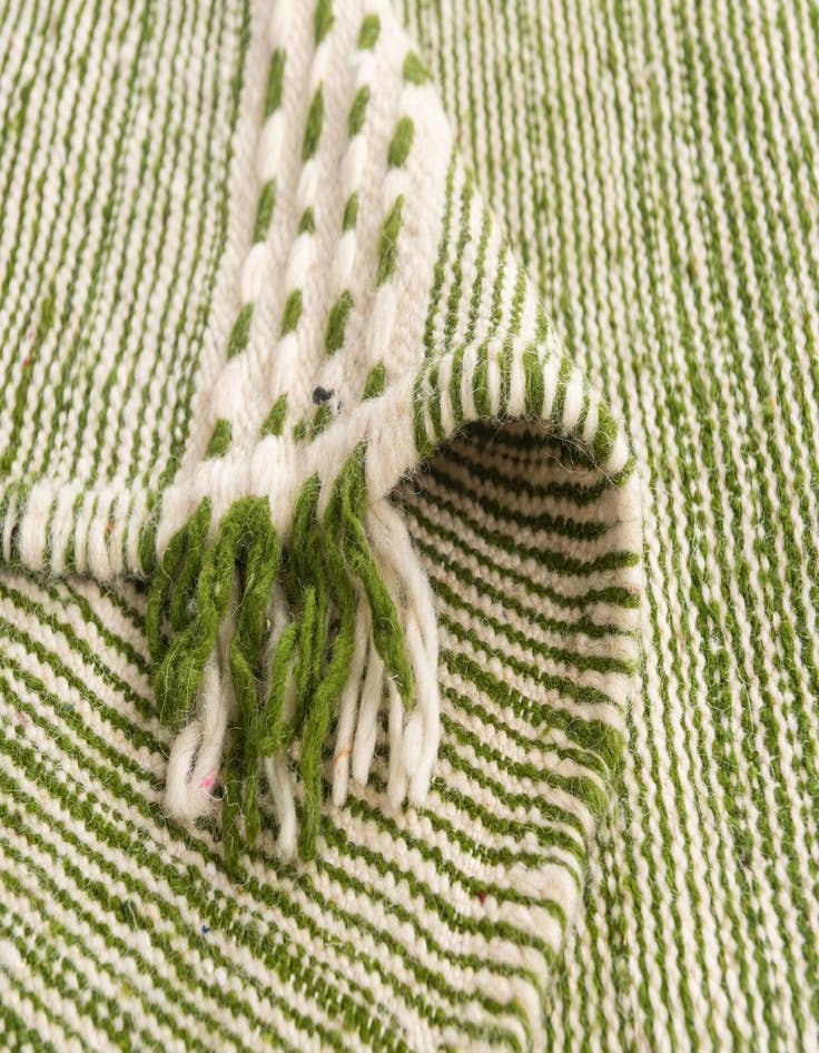 Detail image of  6' 6 x 10'  Hand Knotted Moroccan Wool Rug