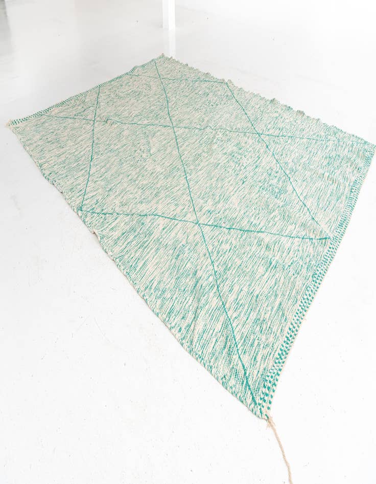 Detail image of  9' 4 x 12' 7  Hand Knotted Moroccan Wool Rug