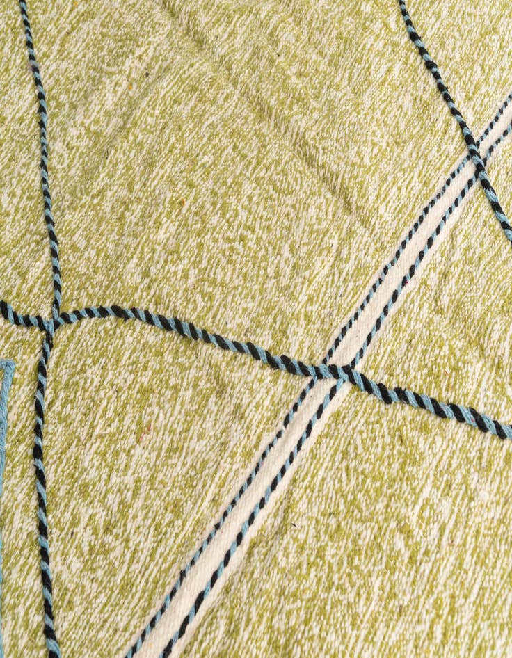 Detail image of  6' 5 x 10' 2  Hand Knotted Moroccan Wool Rug