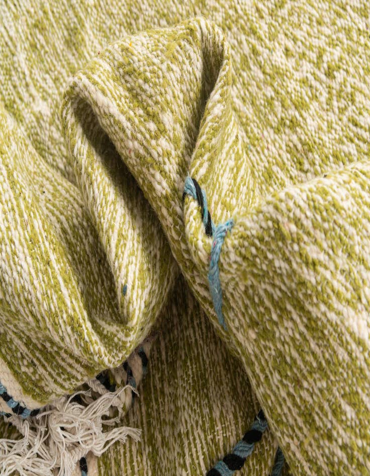 Detail image of  6' 5 x 10' 2  Hand Knotted Moroccan Wool Rug