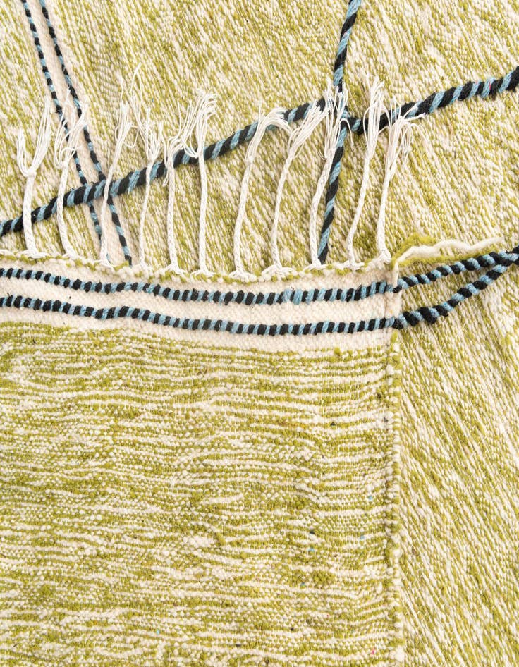 Detail image of  6' 5 x 10' 2  Hand Knotted Moroccan Wool Rug