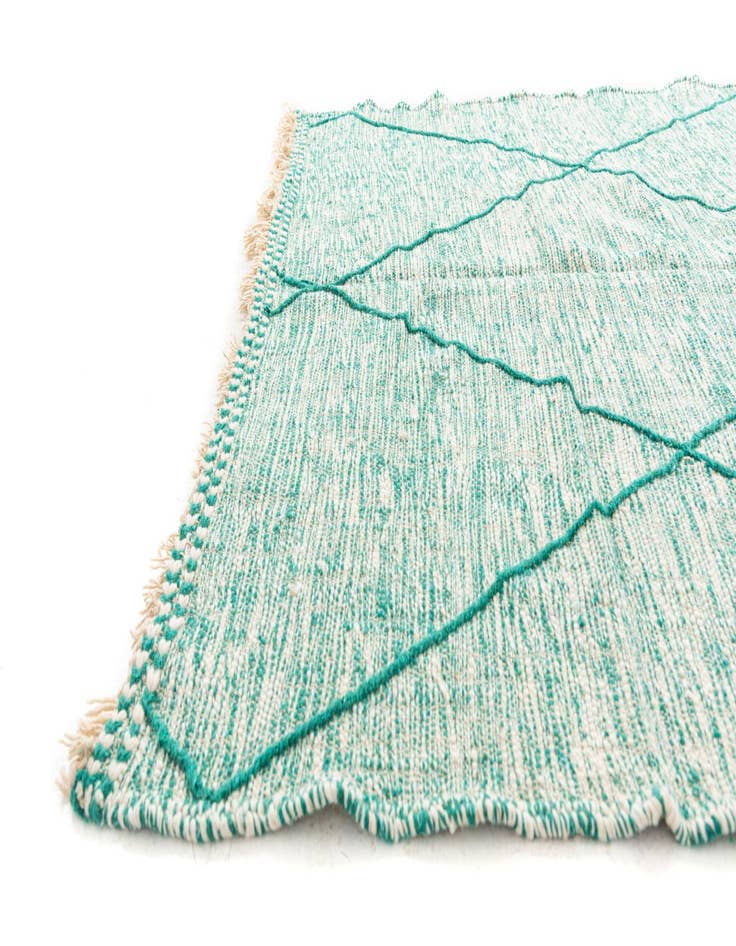 Detail image of  6' 6 x 9' 7  Hand Knotted Moroccan Wool Rug