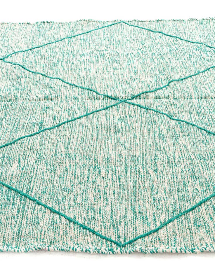 Detail image of  6' 6 x 9' 7  Hand Knotted Moroccan Wool Rug