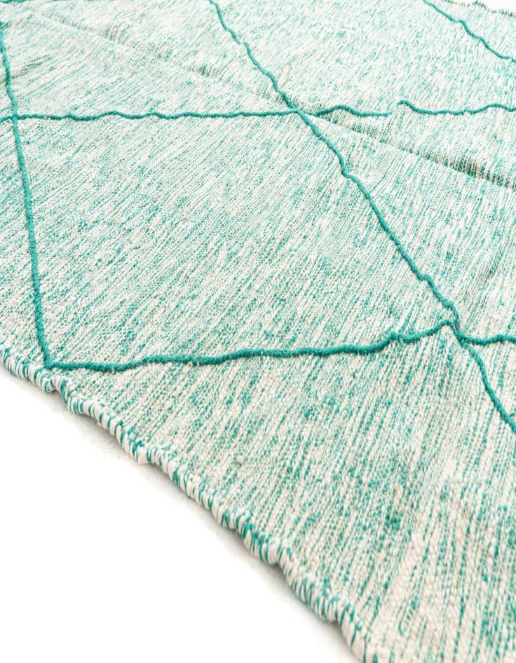 Detail image of  6' 6 x 9' 7  Hand Knotted Moroccan Wool Rug