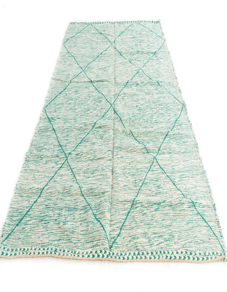 Detail image of  6' 4 x 9' 10  Hand Knotted Moroccan Wool Rug