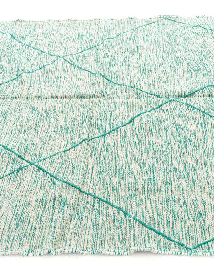 Detail image of  6' 4 x 9' 10  Hand Knotted Moroccan Wool Rug