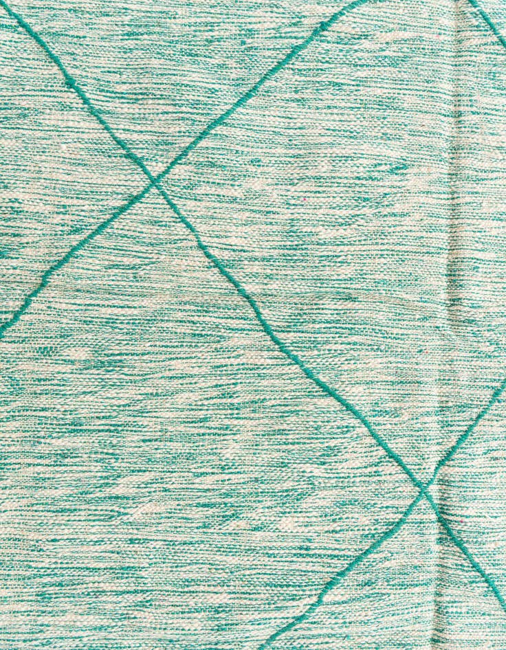 Detail image of  6' 4 x 9' 10  Hand Knotted Moroccan Wool Rug