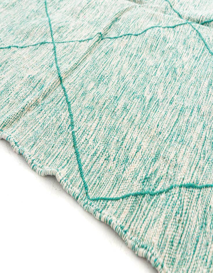 Detail image of  6' 4 x 9' 10  Hand Knotted Moroccan Wool Rug