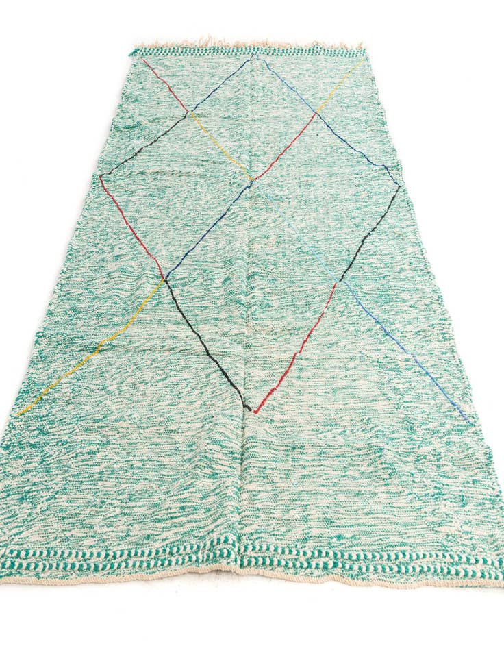 Detail image of  6' 6 x 9' 6  Hand Knotted Moroccan Wool Rug