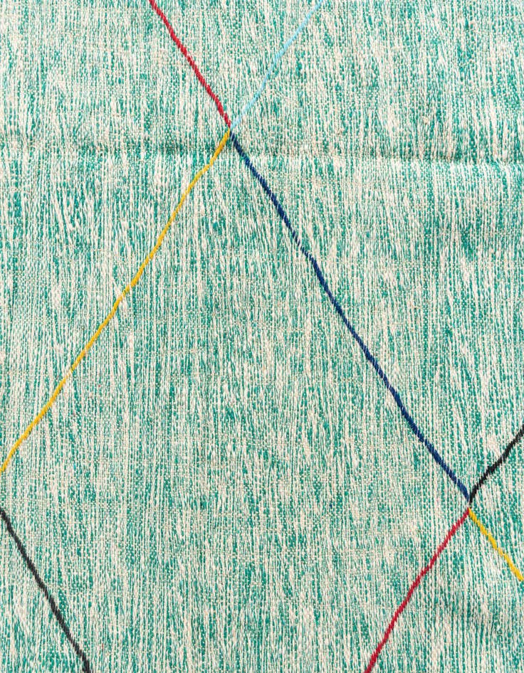 Detail image of  6' 6 x 9' 6  Hand Knotted Moroccan Wool Rug