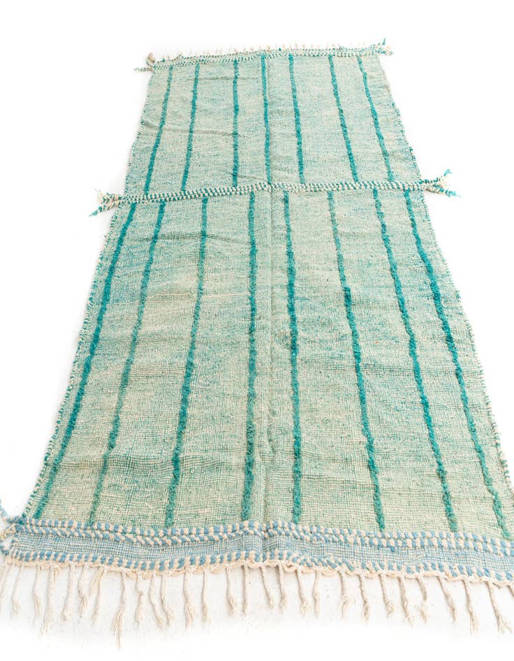 Detail image of  6' 6 x 9' 7  Hand Knotted Moroccan Wool Rug