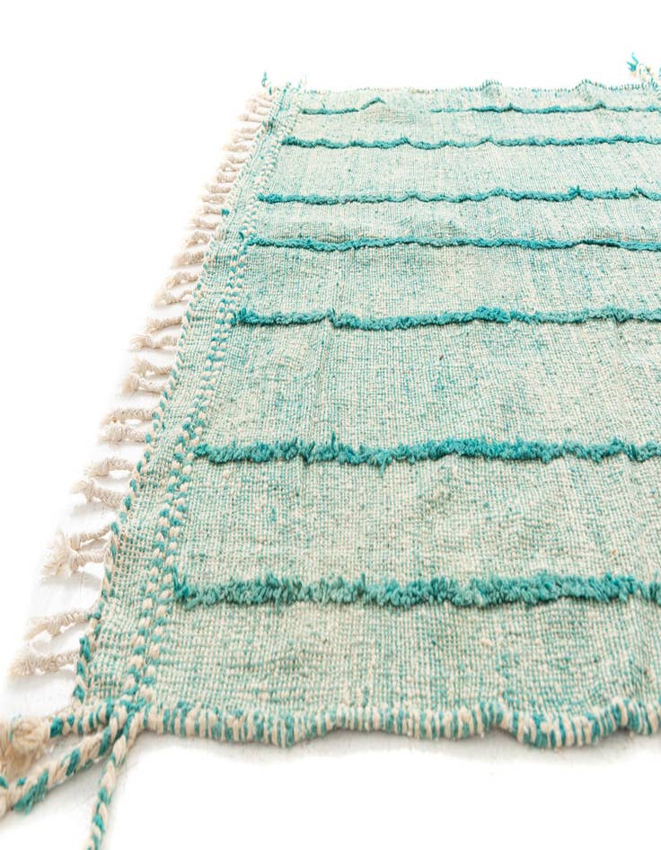 Detail image of  6' 6 x 9' 7  Hand Knotted Moroccan Wool Rug