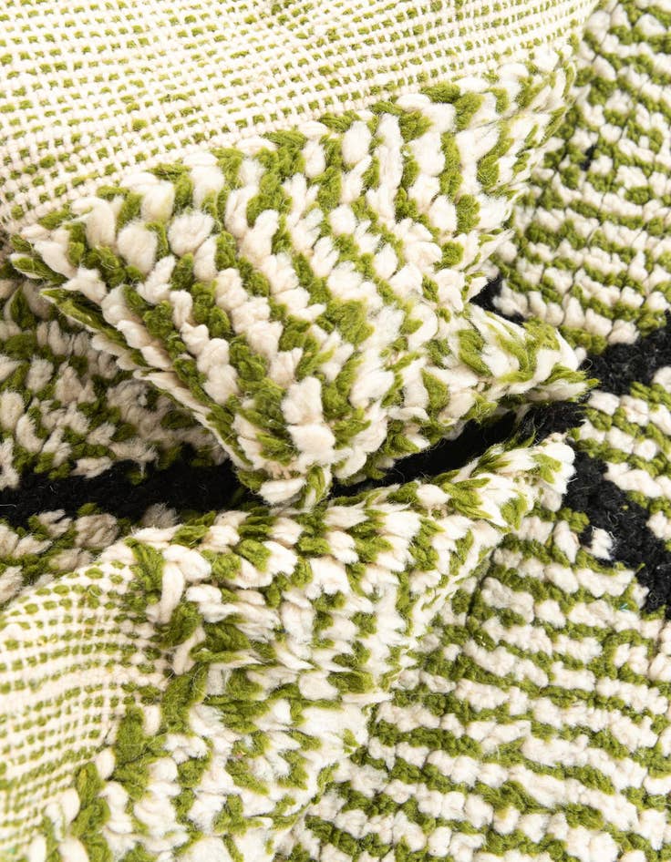 Detail image of  4' x 6' 7  Hand Knotted Moroccan Wool Rug