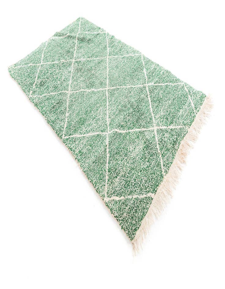 Detail image of  5' 2 x 8' 7  Hand Knotted Moroccan Wool Rug