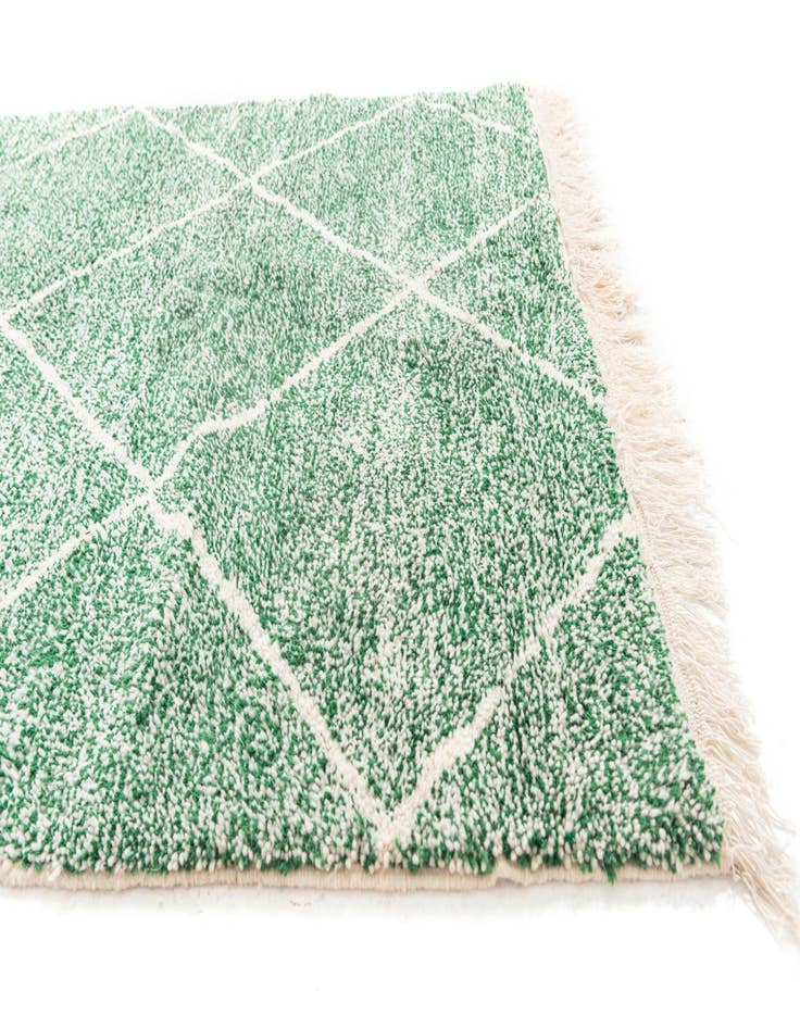 Detail image of  5' 2 x 8' 7  Hand Knotted Moroccan Wool Rug