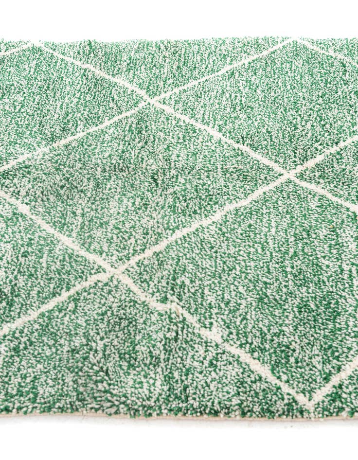 Detail image of  5' 2 x 8' 7  Hand Knotted Moroccan Wool Rug