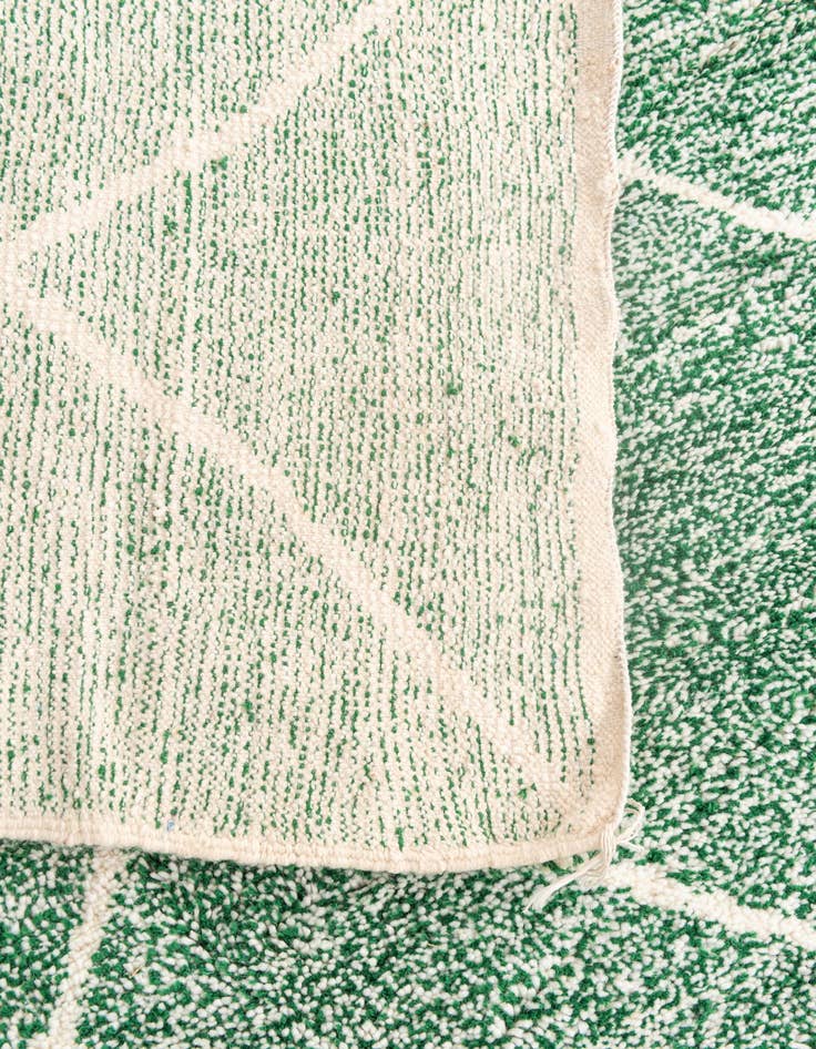 Detail image of  5' 2 x 8' 7  Hand Knotted Moroccan Wool Rug