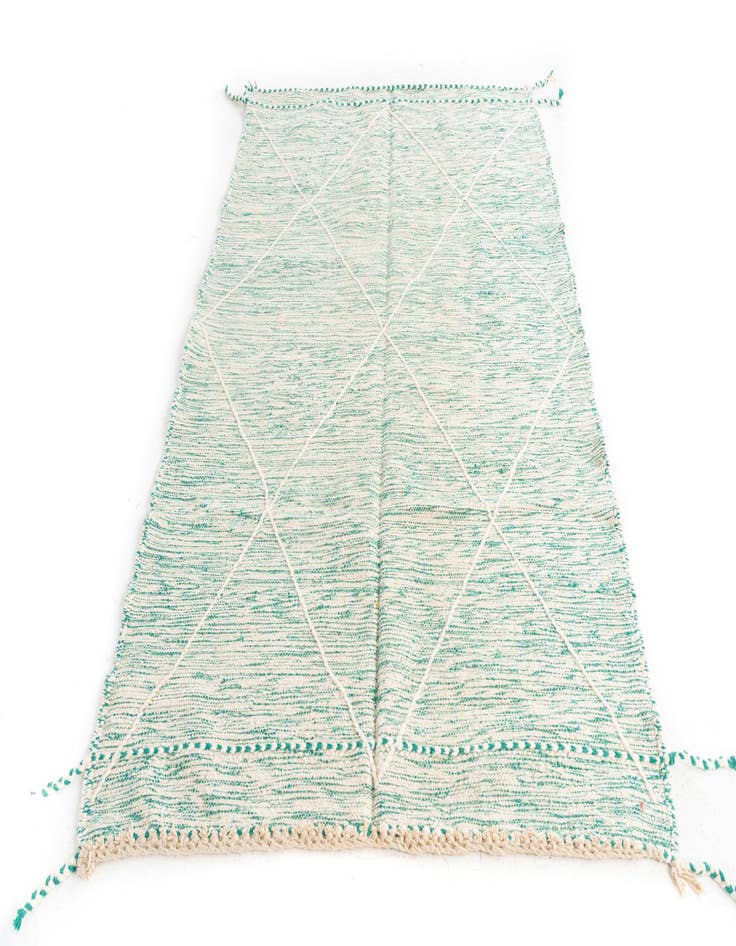 Detail image of  5' x 8'  Hand Knotted Moroccan Wool Rug