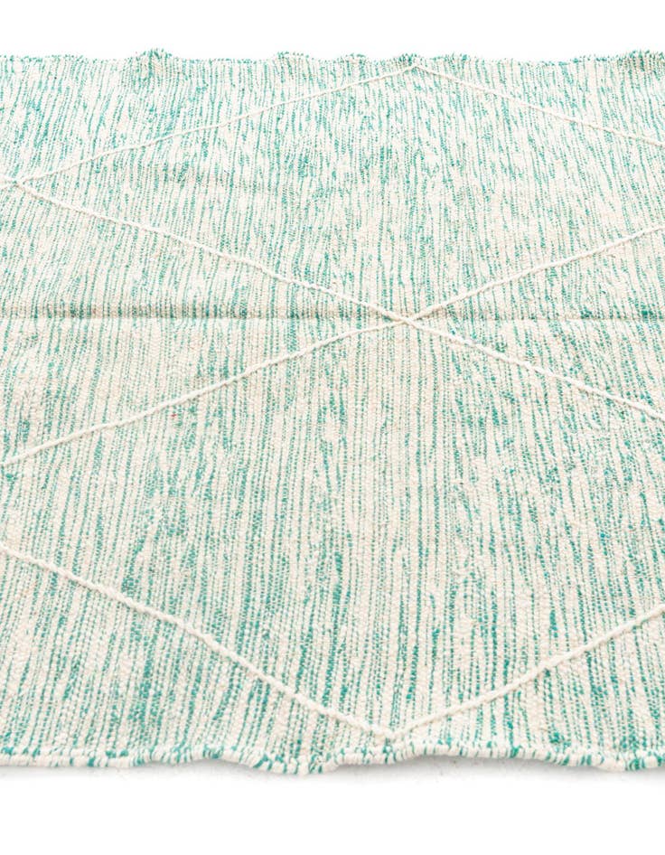 Detail image of  5' x 8'  Hand Knotted Moroccan Wool Rug