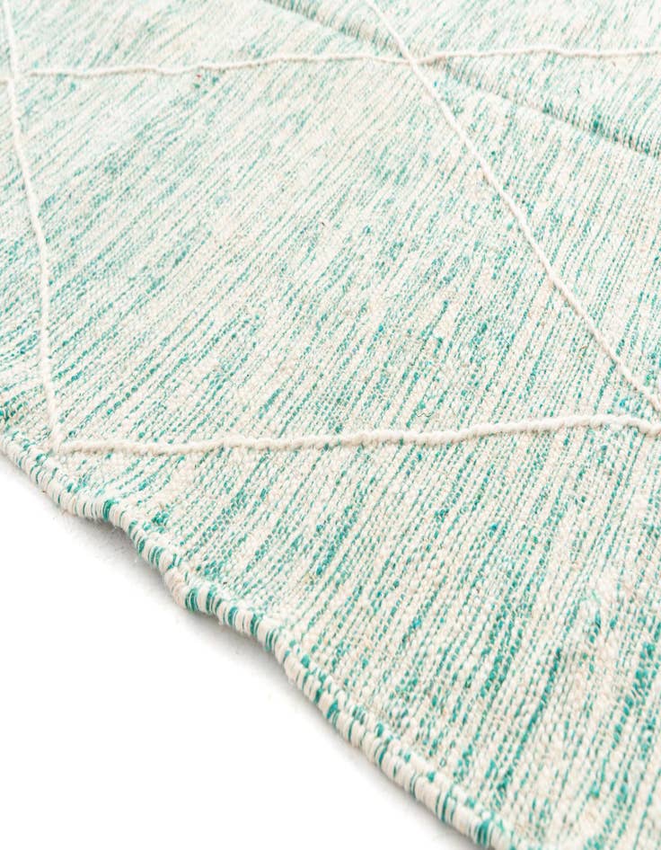 Detail image of  5' x 8'  Hand Knotted Moroccan Wool Rug