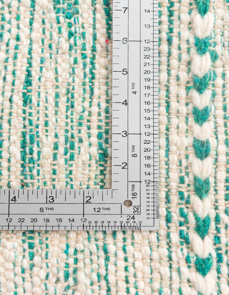 Detail image of  5' x 8'  Hand Knotted Moroccan Wool Rug