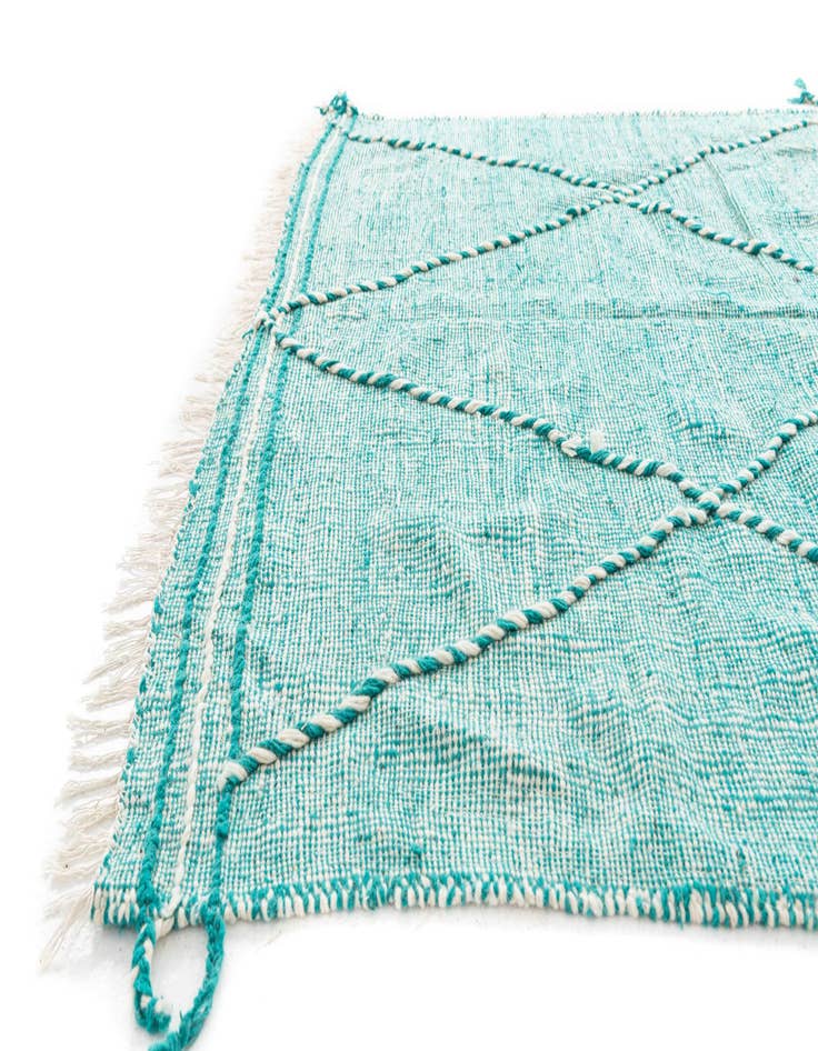 Detail image of  6' 5 x 10'  Hand Knotted Moroccan Wool Rug