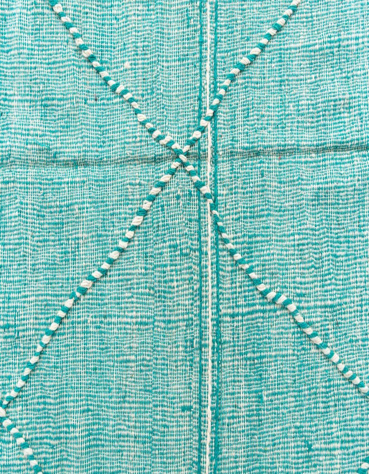 Detail image of  6' 5 x 10'  Hand Knotted Moroccan Wool Rug