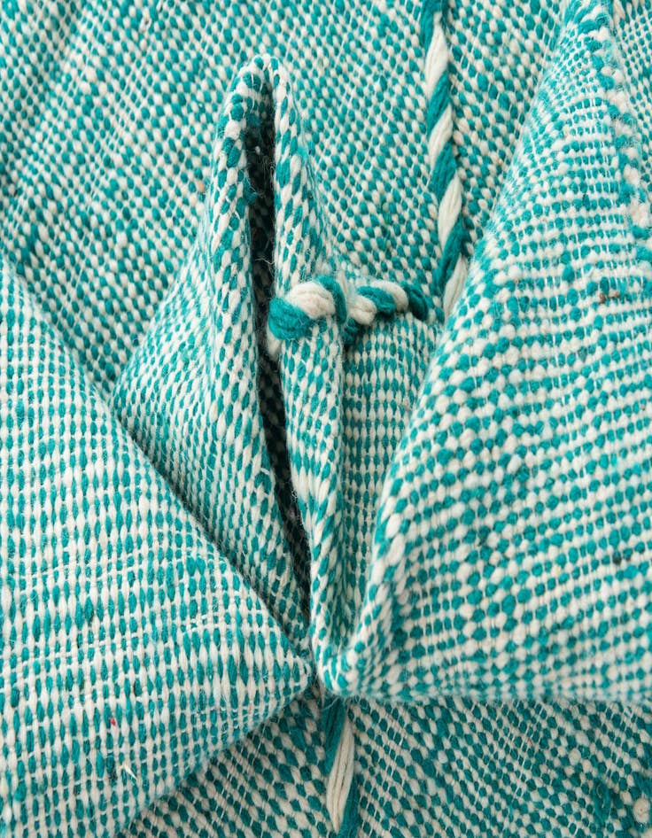 Detail image of  6' 5 x 10'  Hand Knotted Moroccan Wool Rug