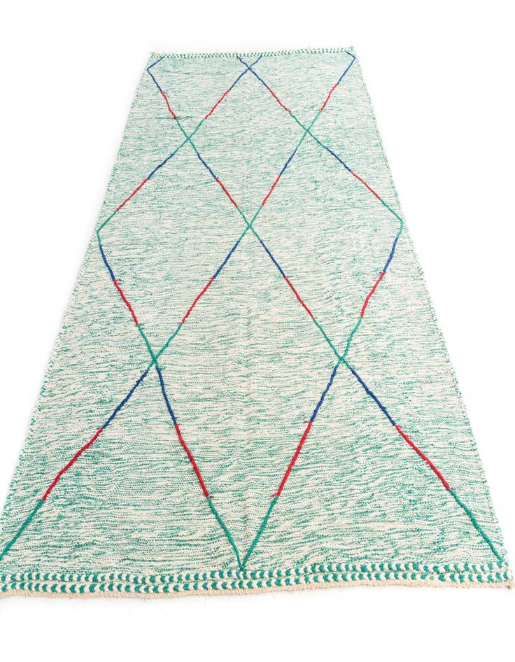 Detail image of  6' 6 x 9' 7  Hand Knotted Moroccan Wool Rug