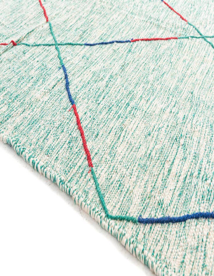 Detail image of  6' 6 x 9' 7  Hand Knotted Moroccan Wool Rug