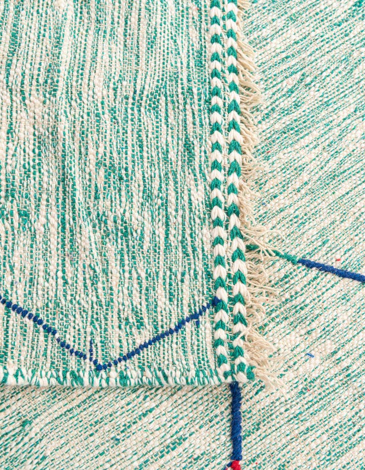 Detail image of  6' 6 x 9' 7  Hand Knotted Moroccan Wool Rug