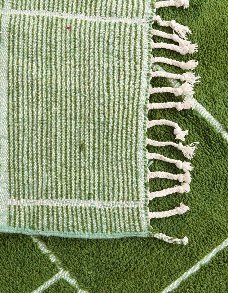 Detail image of  7' 2 x 9' 6  Hand Knotted Moroccan Wool Rug